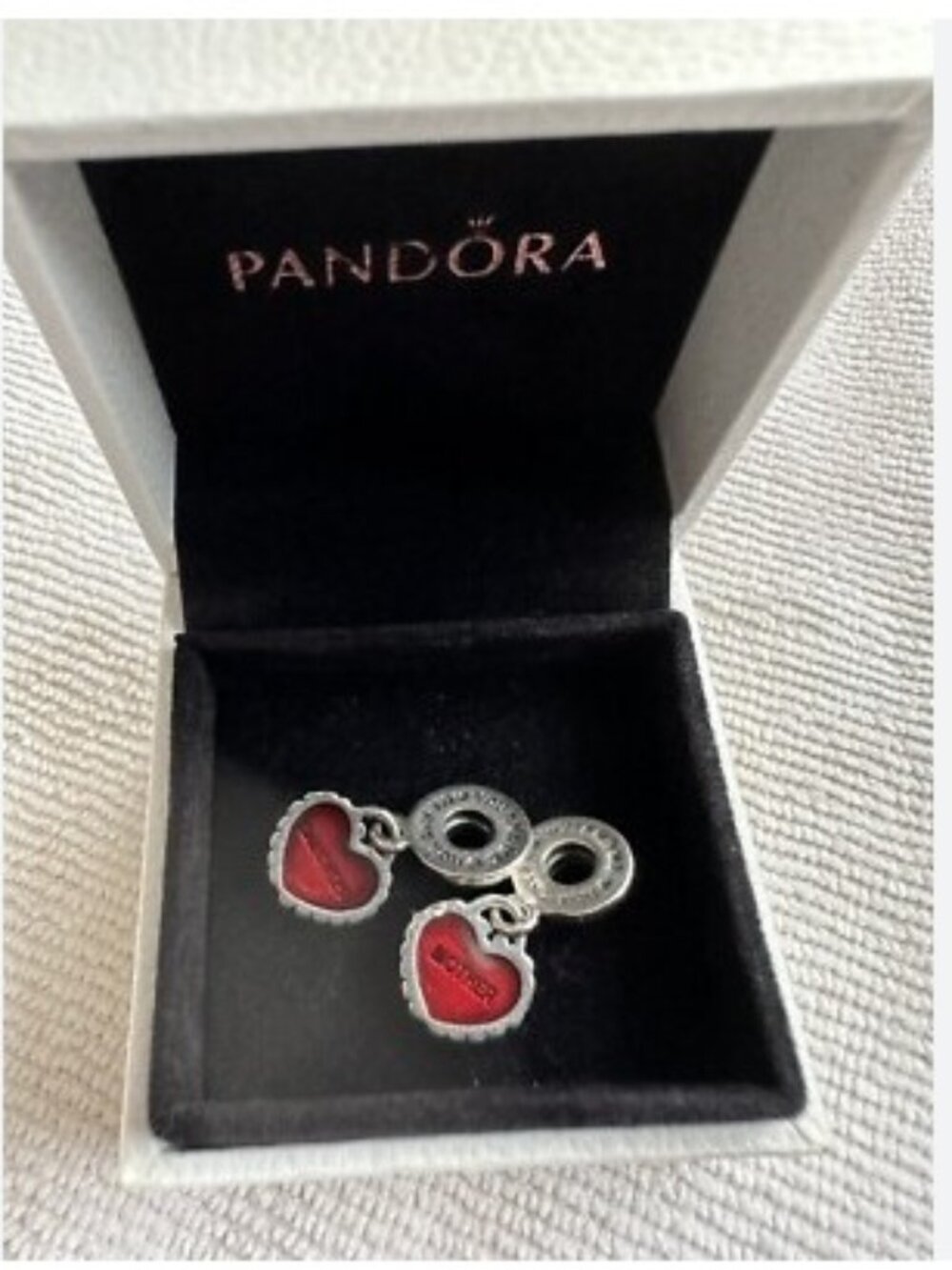 Authentic Pandora Piece of My Heart Mother / Daughter Charm
